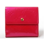 【現品限り】LOUIS VUITTON（ルイヴィトン） ヴェルニ Wホック財布 フューシャピンク M91248 【中古B】