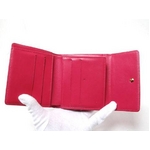 【現品限り】LOUIS VUITTON（ルイヴィトン） ヴェルニ Wホック財布 フューシャピンク M91248 【中古B】