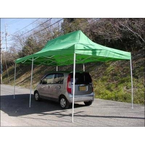 組み立て式タープテント グリーン 【アウトドア】