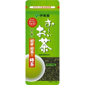 伊藤園 お～いお茶 若芽・若茎入り緑茶【100g×10本セット】