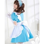 コスプレ ブルーの可愛いメイドさん コスチューム3点セット コスプレ 【2010新作】