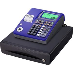 カシオ NL-300(TE-340同等品) ブルー【ロールペーパー20巻セット】