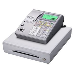カシオ NL-300（TE-340同等品） ライトシルバー【ロールペーパー5巻セット】