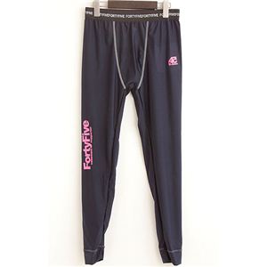 45（フォーティーファイブ Forty Five　メンズインナーロングパンツ ネイビー Ｌ