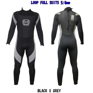 LOOP ウエットスーツ フルスーツオール5/4mm BKXGREY XL寸