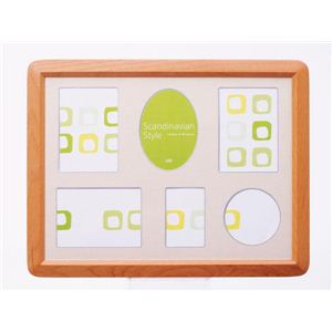 サクラクレパス 雲州堂 FF-6 北欧風フレーム 6窓 T・チーク（036781）