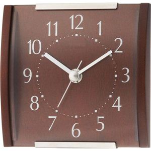 置き・掛け兼用時計 スモールモード 8MGA29-Y06・茶色半艶
