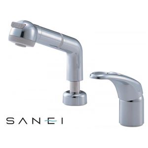 三栄水栓 SANEI シングルスプレー混合栓 （洗髪用） 寒冷地用 K3761JK-C
