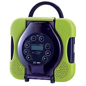 ツインバード CD ZABADY防水CDプレーヤー AV-J165GR