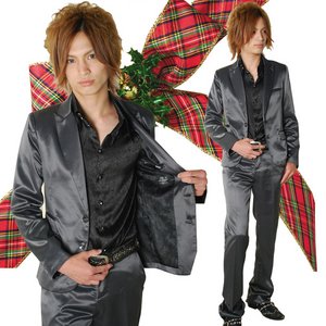 Luxury Black(ラグジュアリーブラック)ラグジュアリーカクテルスーツ/GlayStripe(グレイストライプ)/L