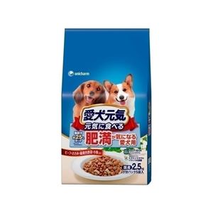 ユニ・チャーム 愛犬元気 肥満が気になる愛犬用 2.5Kg 【ペット用品】