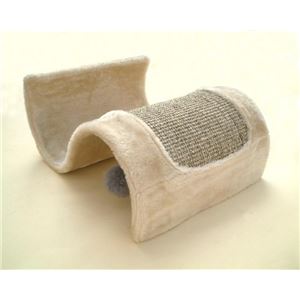 ペッツルート ニャンてS字な遊び場 ベージュ 【ペット用品】