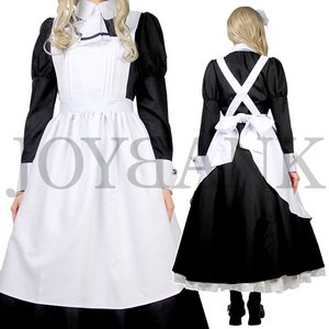 《大きいサイズ》正統派☆ヴィクトリアンロングメイド【制服/コスプレ/コスチューム/メイド/衣装】04000260-5Lサイズ