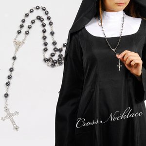 祈りの十字架◇ロザリオネックレス【アクセサリー/クロス/ネックレス/コスプレ/アイテム小物】NECK33