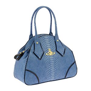Vivienne Westwood（ヴィヴィアンウエストウッド） 手提げバッグ 5242V-FRILLY SNAKE BLU