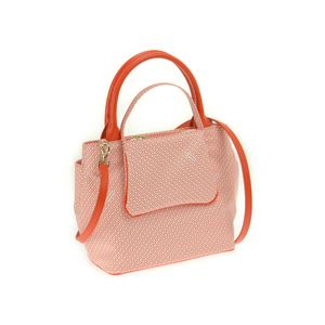 GHERARDINI（ゲラルディーニ） GH0256 TP／D.WHITE／CORALLO 手提げ（ショルダー付）