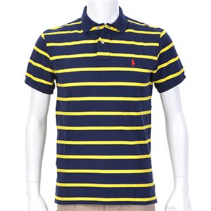 Ralph Lauren（ラルフローレン） MNBLKNIM1I10103／F03YEL STRIPE／M ポロシャツ半袖