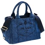 Prada (プラダ) 1BG439 DENIM/BLEU 手提げバッグ 