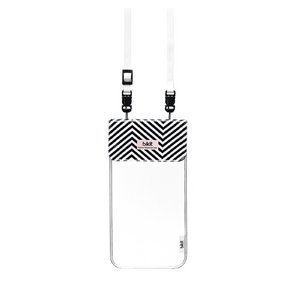 ファッショナブル＆完璧な防水ケース【for smartphone】bikit スマートフォン用ファッション防水ポーチ　ブラック+ホワイト