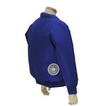 空調服　ポリエステル製長袖ブルゾン　P-500BN　【カラー：シルバー　 サイズ　L】