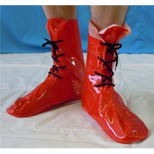 【パーティーグッズ】レスリングシューズ（レッド）