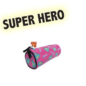 バットマン 丸筒ポーチ ピンク