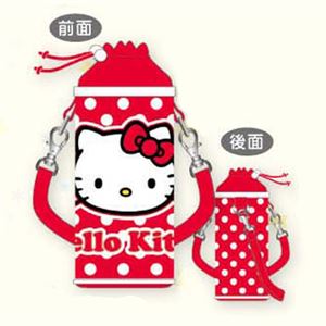 キティ ペットボトルホルダー レッド