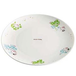 キティ 陶製皿24cm エレガントリーフ