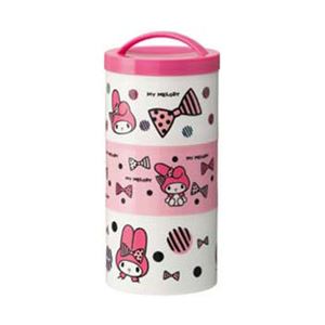 ボトル型3段ランチボックス リボン