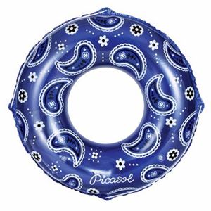 【ビーチグッズ】うきわ 120cm ペイズリー