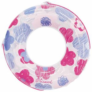 【ビーチグッズ】うきわ90cmフラワースケッチ