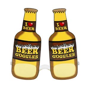 elopeおもしろメガネ Beer Bottles