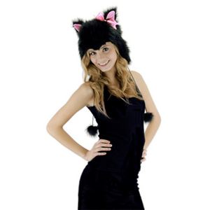 【コスプレ】KITTY HOODIE HAT BLACK（キャップ）