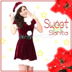 【クリスマスコスプレ】Patymo スウィートサンタ（レディースサンタコスチューム） - 拡大画像