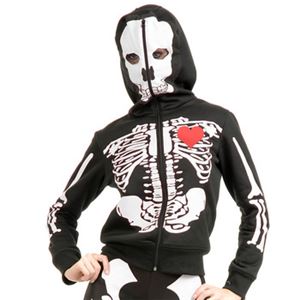 【コスプレ】SKELETON HEART HOODIE XS (XS)