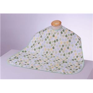 【快適介護用品】食事用エプロン ソフラピレンエプロン しずく グリーン