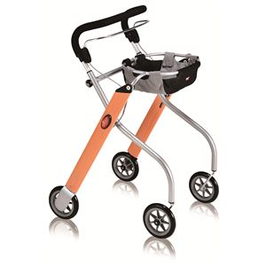 【快適介護用品】折りたたみ室内用歩行車 レッツゴー ウッドパターン