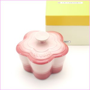 ル・クルーゼ Le Creuset ラムカンフルール （フタ付き） ナチュラルピンク