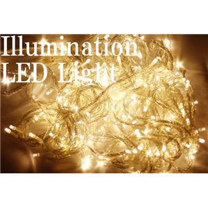 【2012】 【連結可】防雨仕様LED200球イルミネーション ライト ホワイト 200球（10個セット）