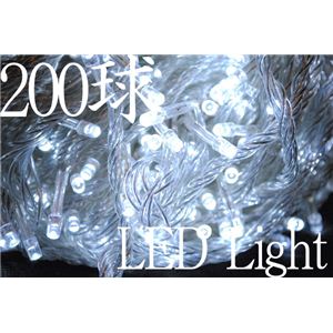 【2012】【10点セット】【連結可】防雨仕様LED200球イルミネーション ブルー 200球(10個セット)