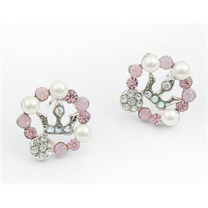 パール×ピンク×ホワイトが最強ピアス