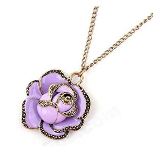 【選べる3色】人気のループタイのお花ネックレス