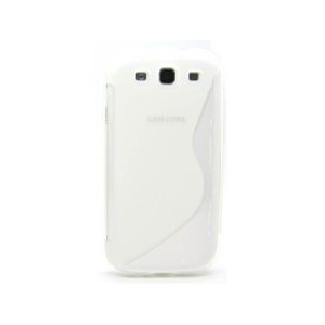 GALAXY S3 SC06D★人気のウェーブデザインのTPUケース!! 【全3色】 ホワイト