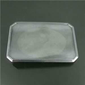 ベルトバックル 加工用 ピューター 長方形