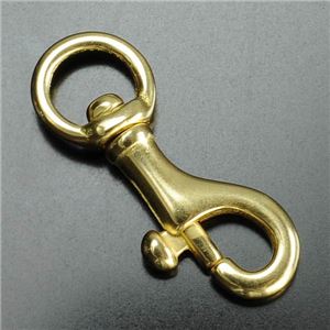 鉄砲ナスカン 真鍮パーツ ナチュラル 21mm