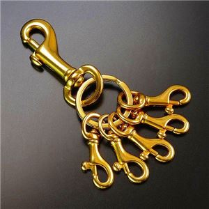 真鍮キーホルダー ナチュラル タイプD