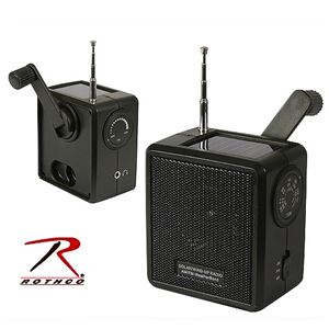 ロスコ 太陽光発電 手回し充電 防災ラジオ 80004