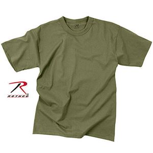 ロスコ Tシャツ オリーブドラブ 無地 ポリエステル混紡 [L]