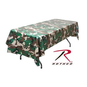 テーブルクロス ウッドランドカモ 137cm×274cm