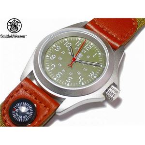 S＆W キャンパースウォッチ OD 方位磁石 腕時計